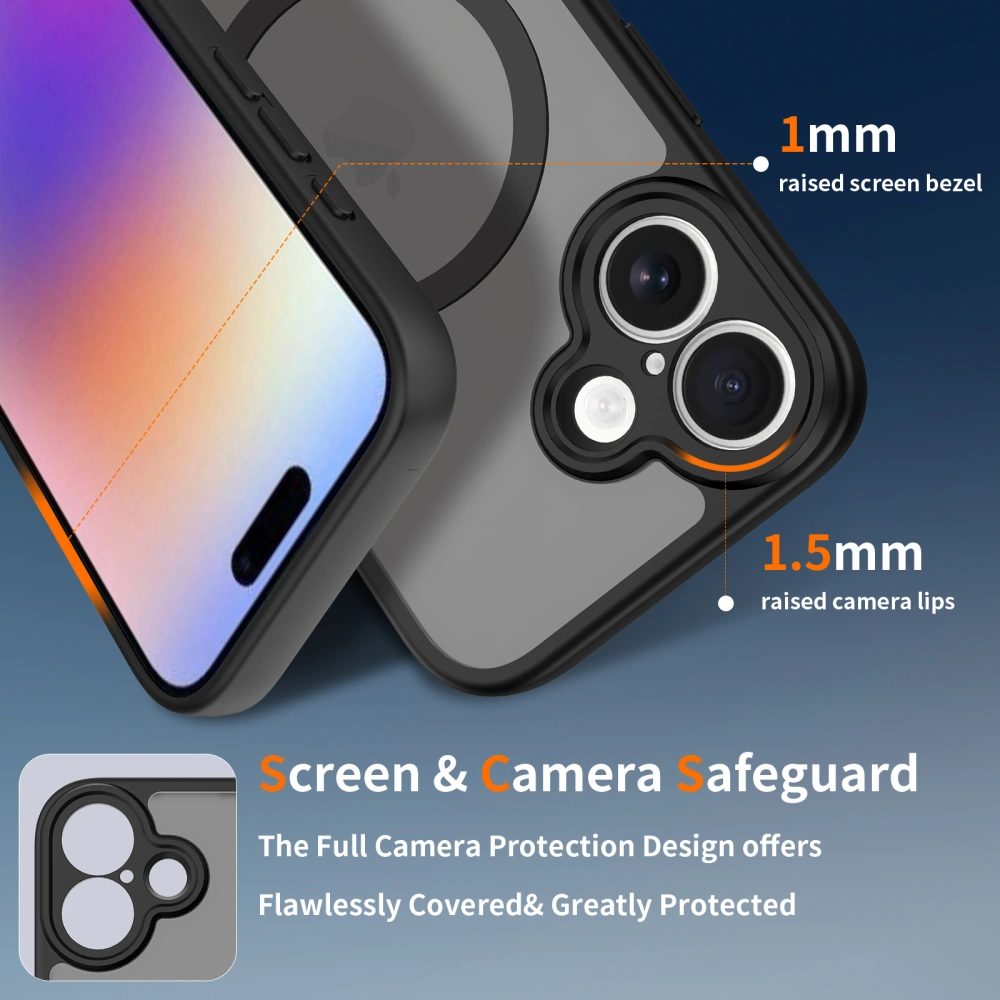 Tech-Protect BasicMag MagSafe, iPhone 17, matná čierna