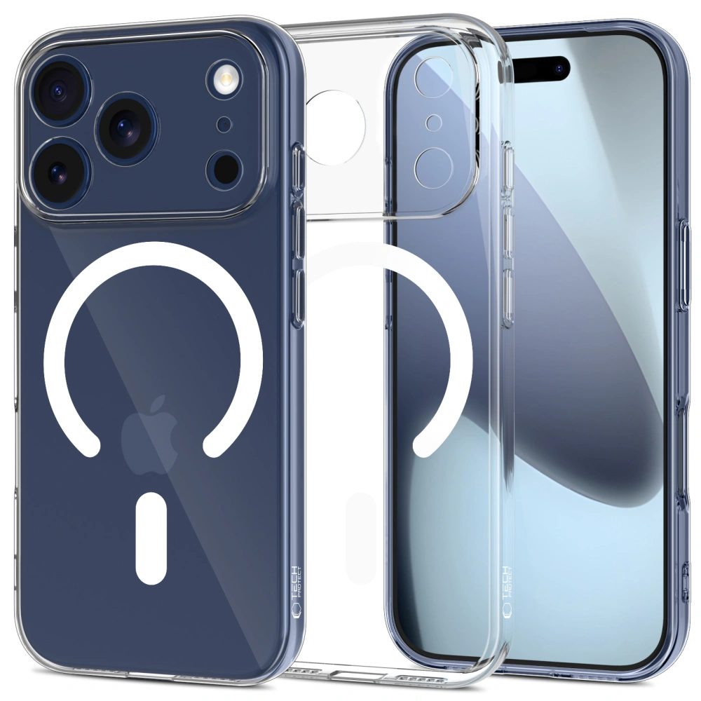Tech-Protect Flexair MagSafe, iPhone 17 Pro Max, priehľadný