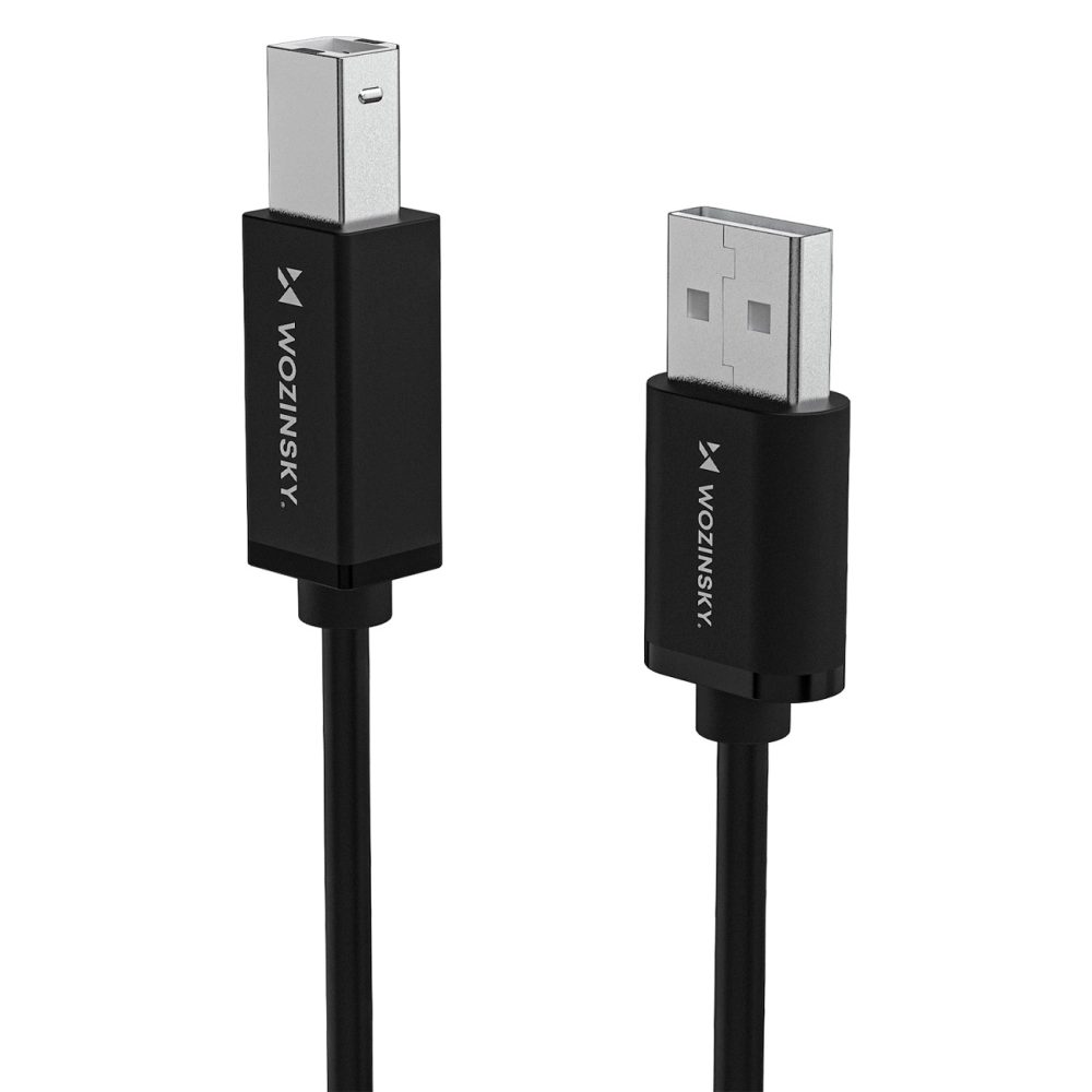 Wozinsky WKDDY3S kábel USB-B – USB-A, 2 m, čierny