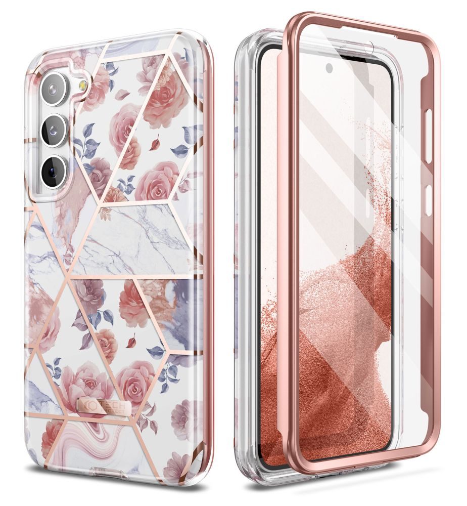 Tech-Protect Velar pouzdro, Samsung Galaxy S23, marble