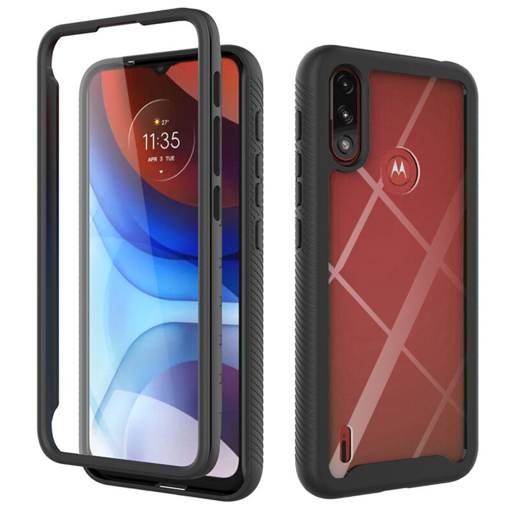 Techsuit Defense360 Pro + Ochranná fólie, Motorola Moto E7 Power / Moto E7i Power, černý