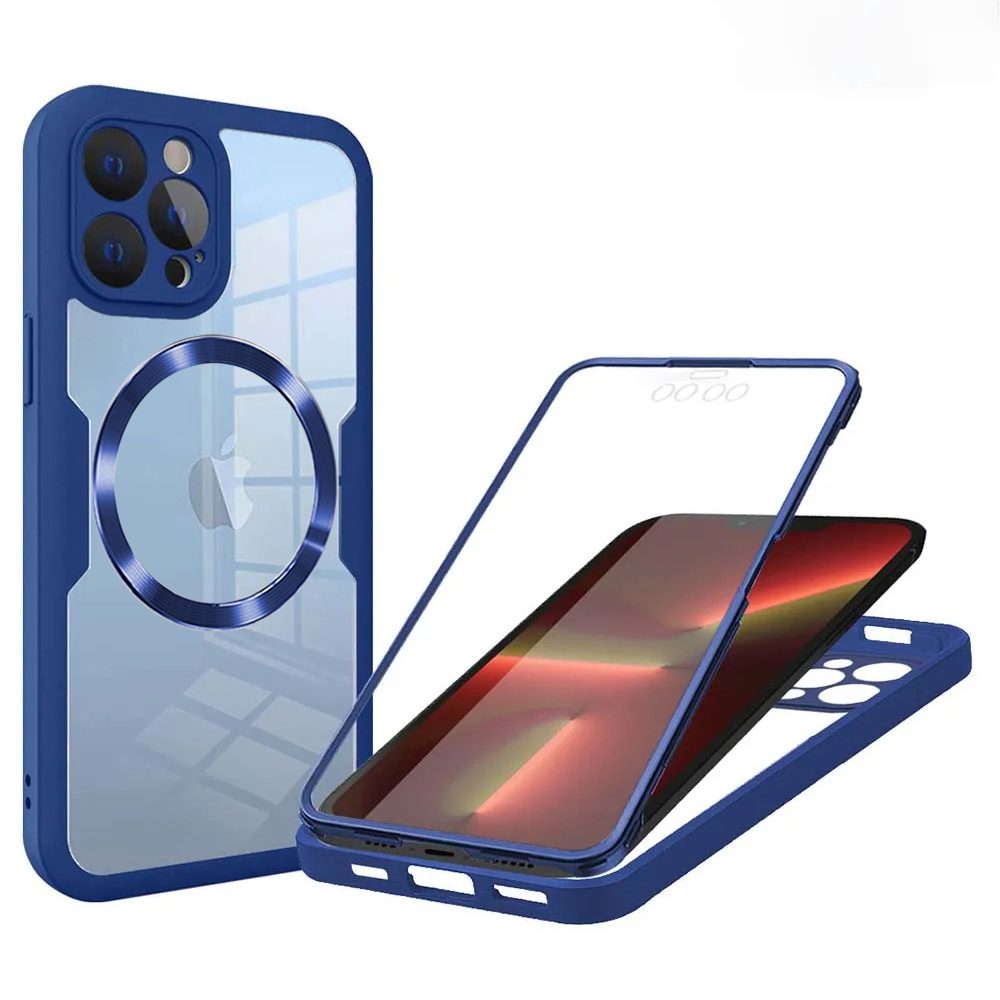 Levně Techsuit MagSafe ColorVerse 360, iPhone 13 Pro, modrý