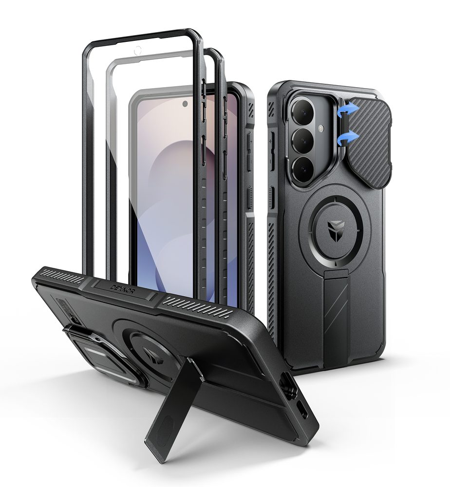 Levně Dexnor MagSafe 360 Kickstand Camprotector obal Samsung Galaxy S26 Plus, černý