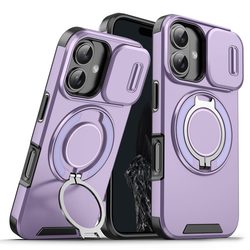 Camslide Stand tok, iPhone 16 Plus, lila