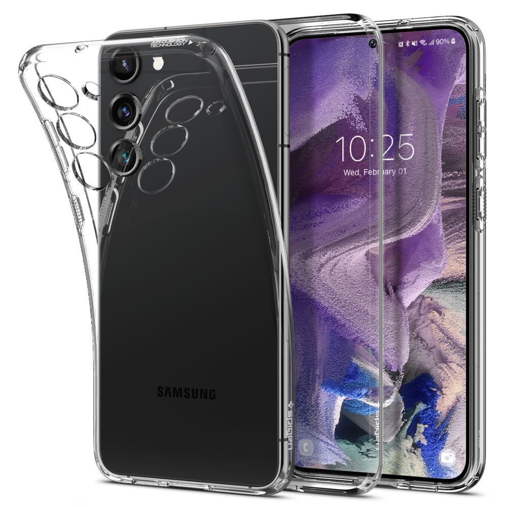 Spigen Liquid Crystal Carcasă Pentru Mobil, Samsung Galaxy S23, Crystal Clear