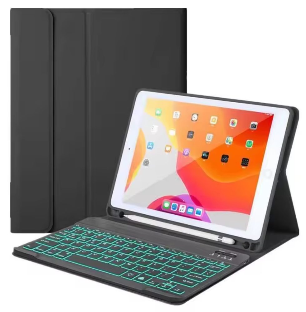 JP Tab Keyboard pouzdro s klávesnicí na tablet, iPad 10.2, 2019 / 2020 / 2021 (iPad 7 / 8 / 9), černé