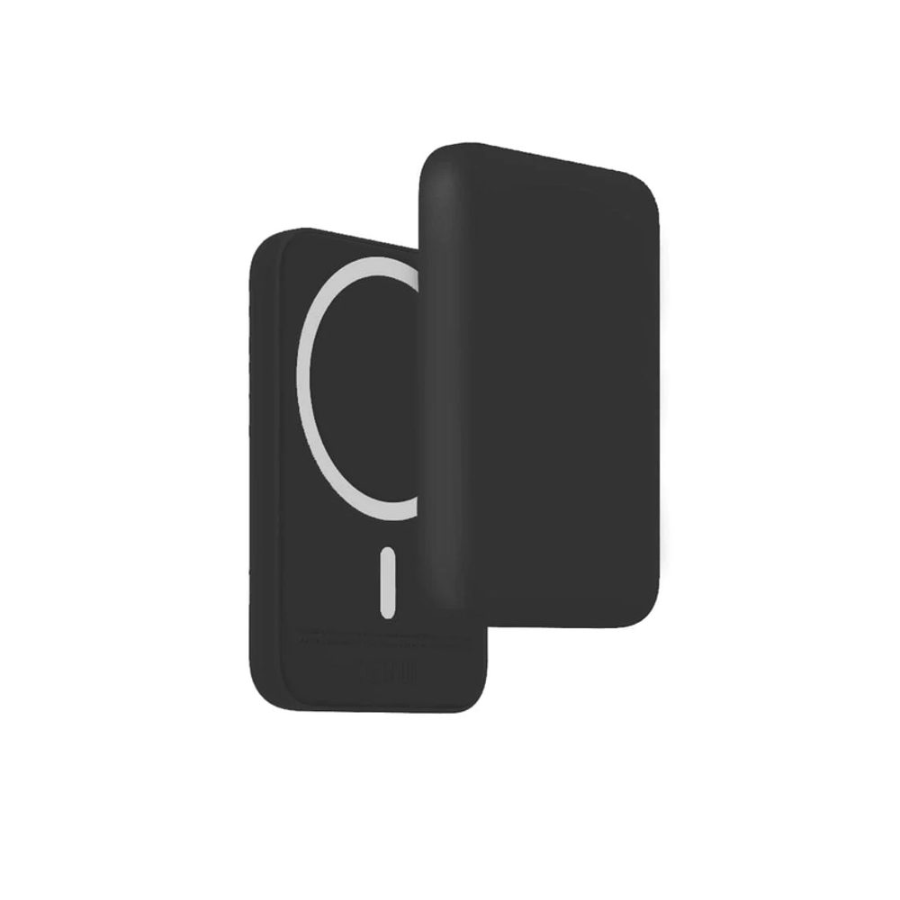 Baterie externă wireless MagSafe cu intrare USB-C, 5000mAh, 15W, neagră