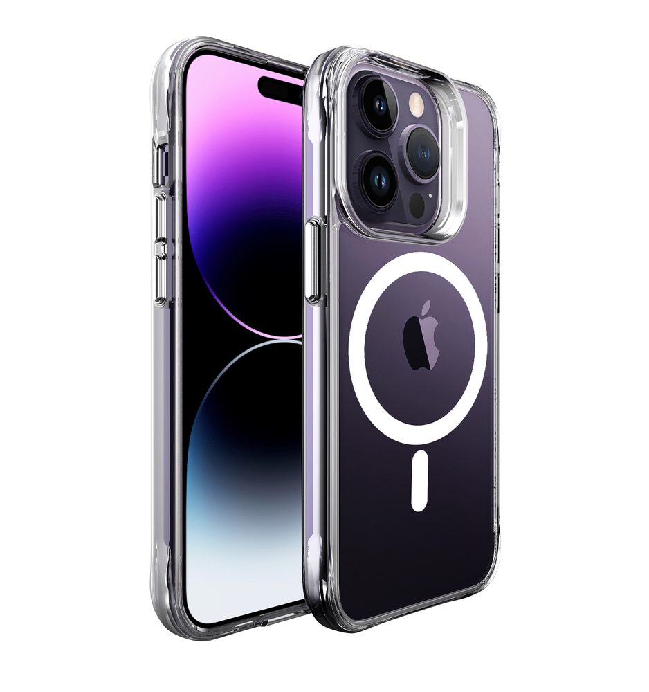 JP MagFit MagSafe obal s 3M SGS certifikátem, iPhone 13 Pro Max / 14 Pro Max, průhledný