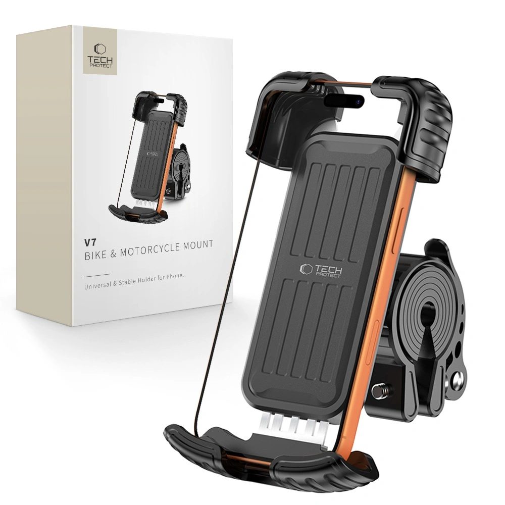 Levně Tech-Protect V7 Univerzální držák na kolo a motocykl, černý