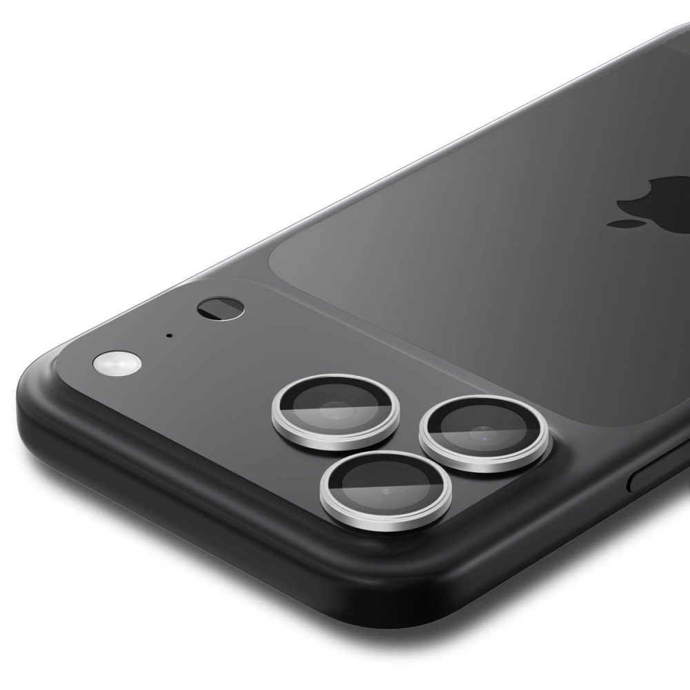 Spigen Optik.TR Ez Fit ochrana fotoaparátu, 2 kusy, iPhone 16 Pro / Max / 17 Pro / Max, strieborná