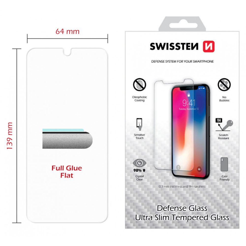 Swissten 2.5D Védo Edzett üveg, Huawei Y5 2019 / Honor 8S