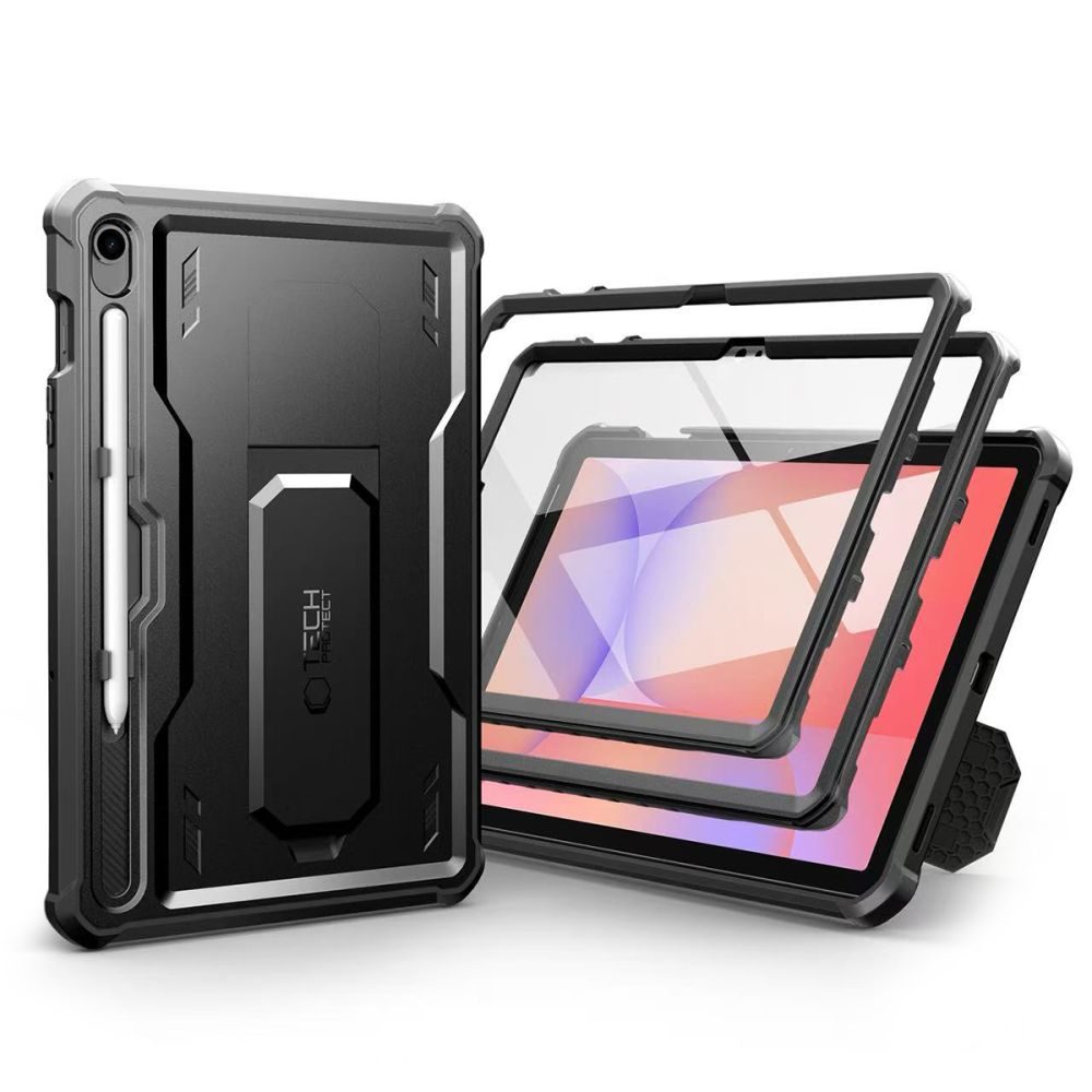 Levně Tech-Protect Kevlar Pro pouzdro, Samsung Galaxy Tab S9 11.0 / S10 FE / S10 Lite 10.9 X710 / X716B / X520 / X526 / X400 / X406B, černé