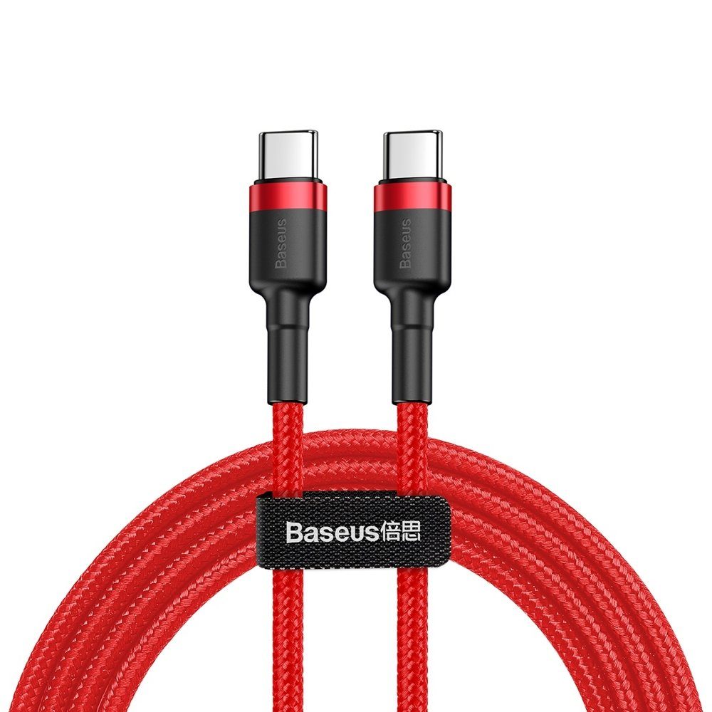 Baseus Cafule Kábel, USB-C, Piros, 2 M (CATKLF-H09)