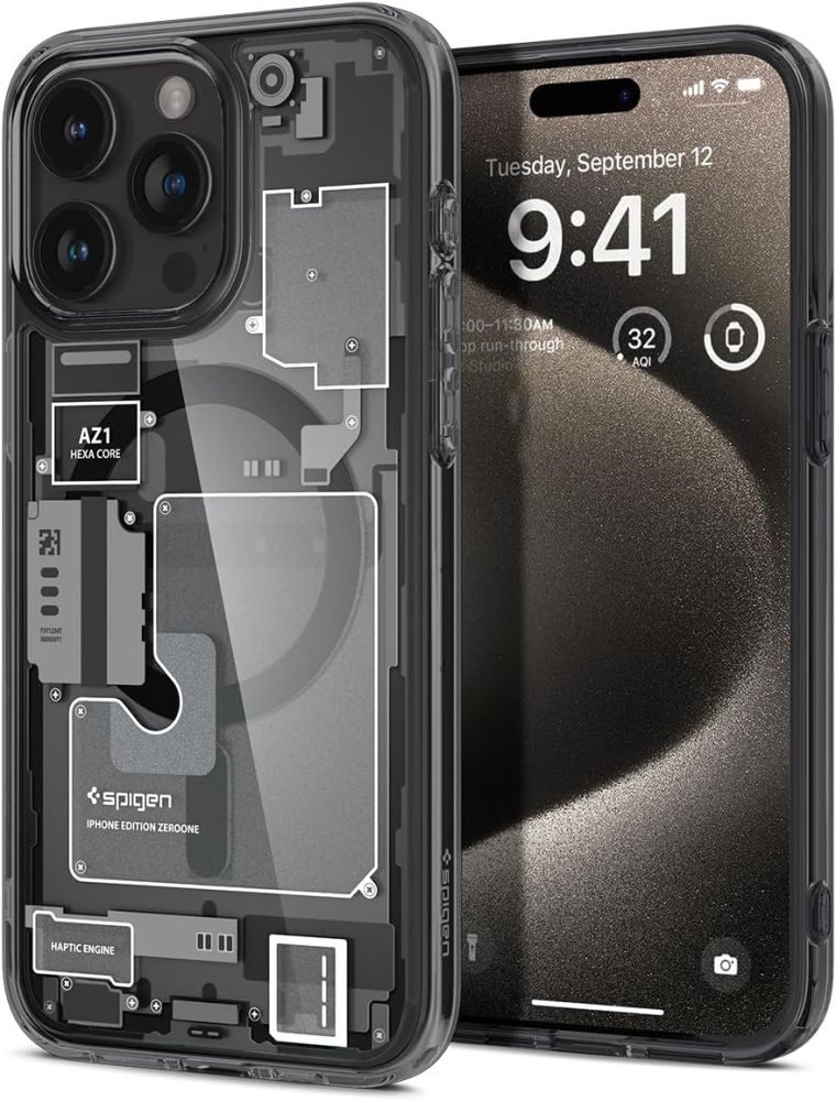 Spigen Ultra Hybrid Mag S MagSafeom, IPhone 15 Pro Max, Zero One