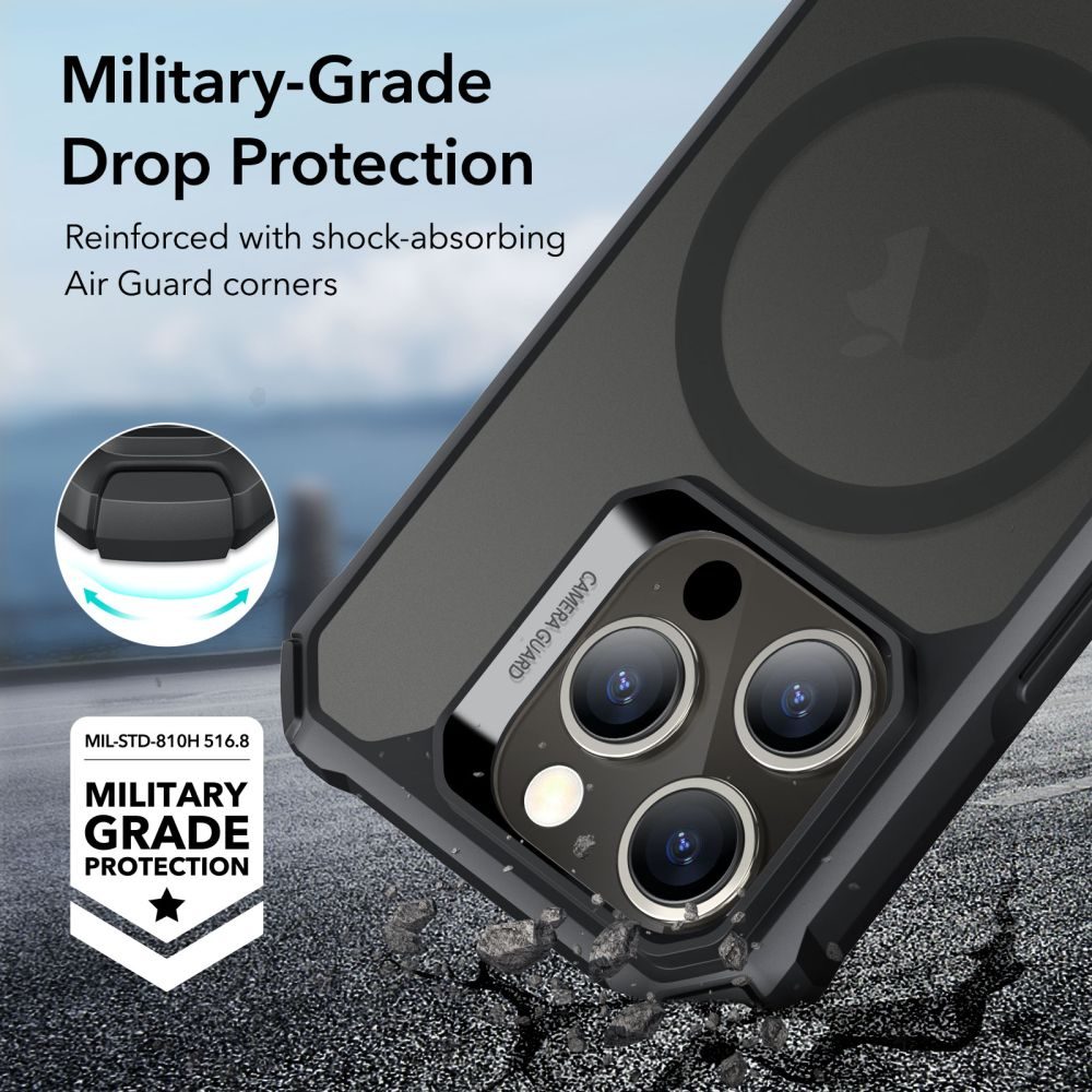ESR Air Armor HaloLock Z MagSafe Ovitek, IPhone 15 Pro Max, črn