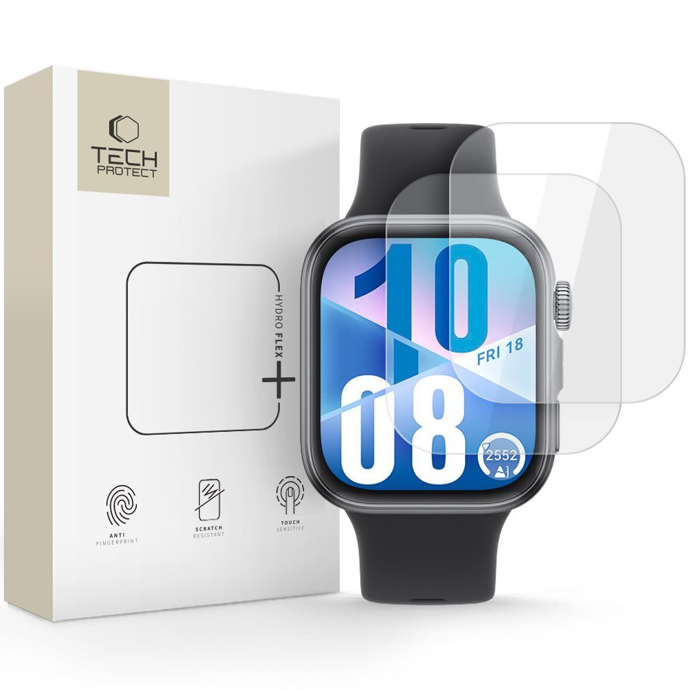 Tech-Protect Hydro Flex+, Hidrogél fólia, Huawei Watch Fit 3 / 4, 2 darab