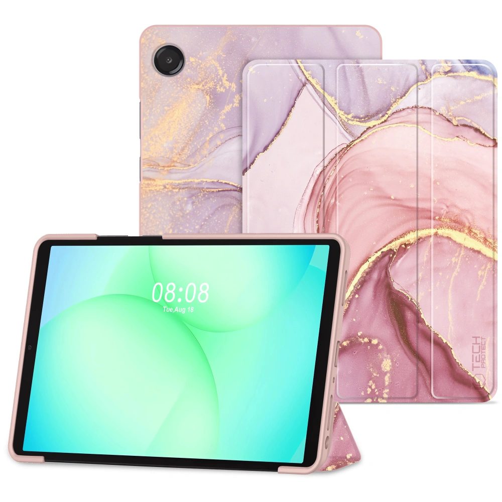 Levně Tech-Protect SmartCase Samsung Galaxy Tab A9 / A11 8.7 X110 / X115 / X133 / X135, marble