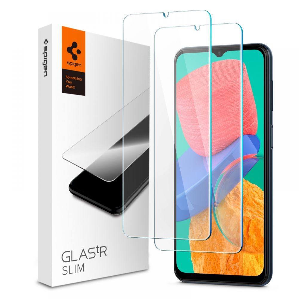 Spigen Glas.Tr Slim Edzett üveg 2 Db, Samsung Galaxy M23 5G / M33 5G