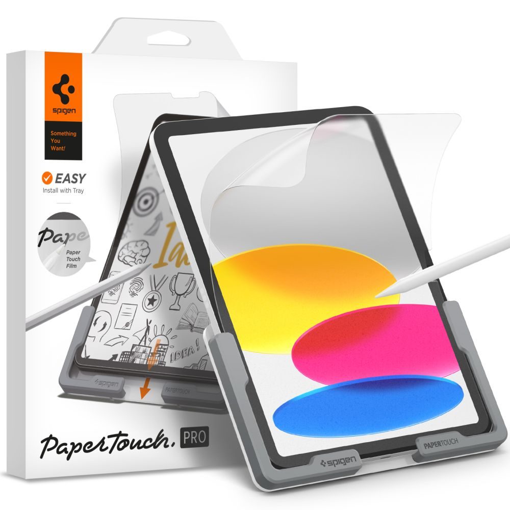 Spigen Paper Touch, matná papírová fólie pro kreslení, iPad 10.9 2022