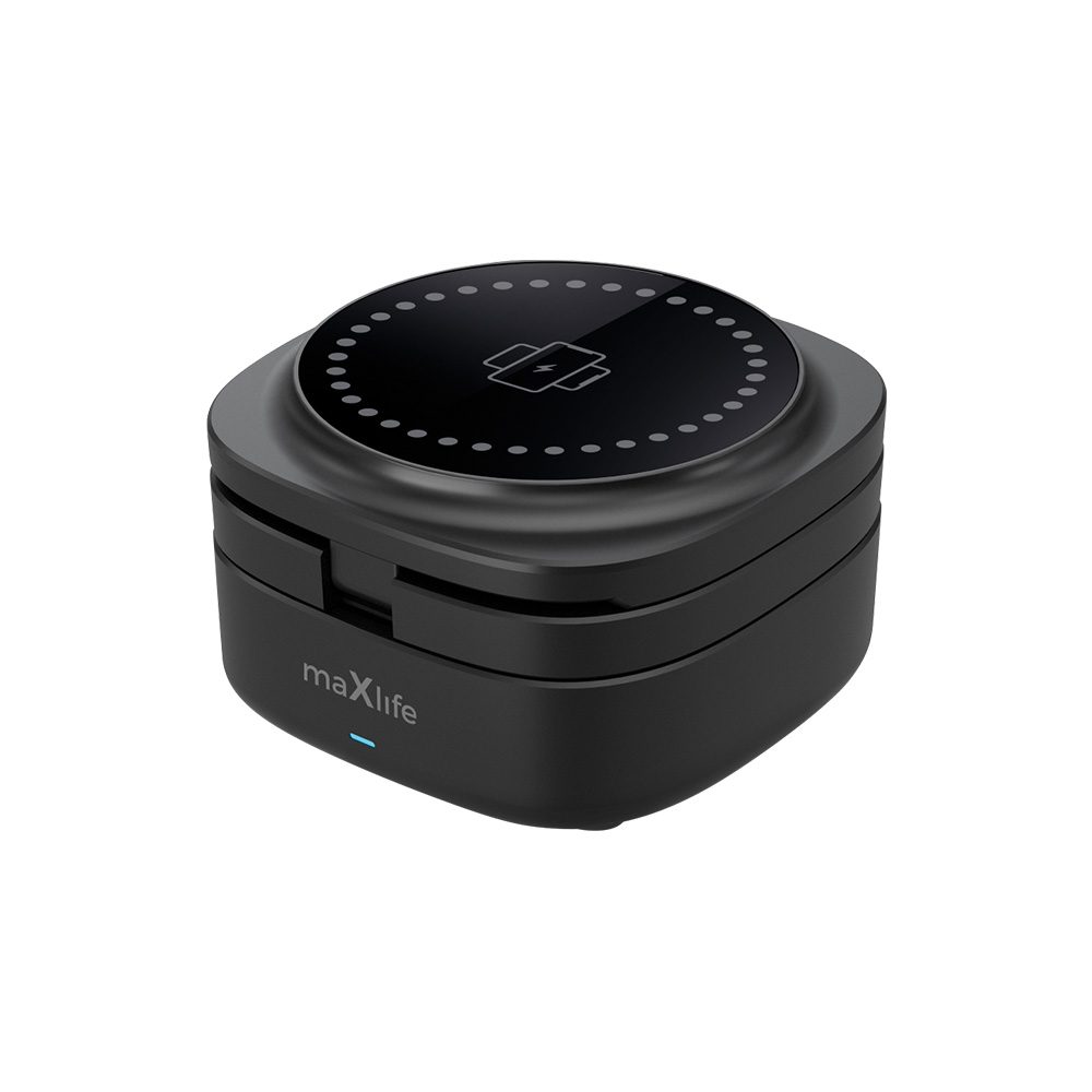Maxlife MXWC-06 3in1 vezeték nélküli töltő 15W, fekete