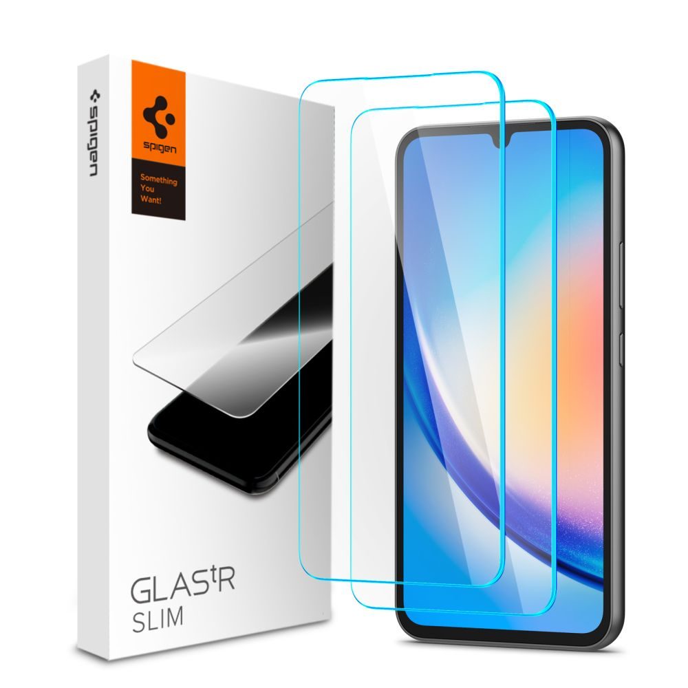 Spigen Glas.Tr Slim, Folie De Sticlă Securizată 2 Bucăți, Samsung Galaxy A34 5G