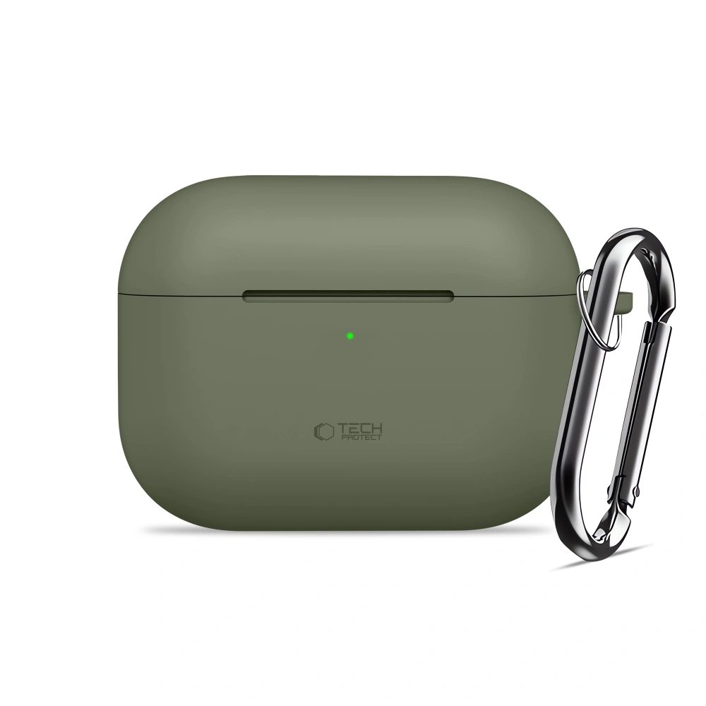 Tech-Protect Silikónové puzdro, Apple AirPods Pro 3, zelené