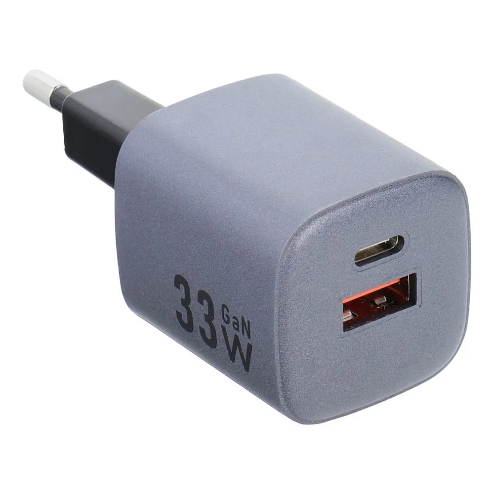 Forcell F-Energy VT-31 33W GaN USB-C és USB A adapter, szürke