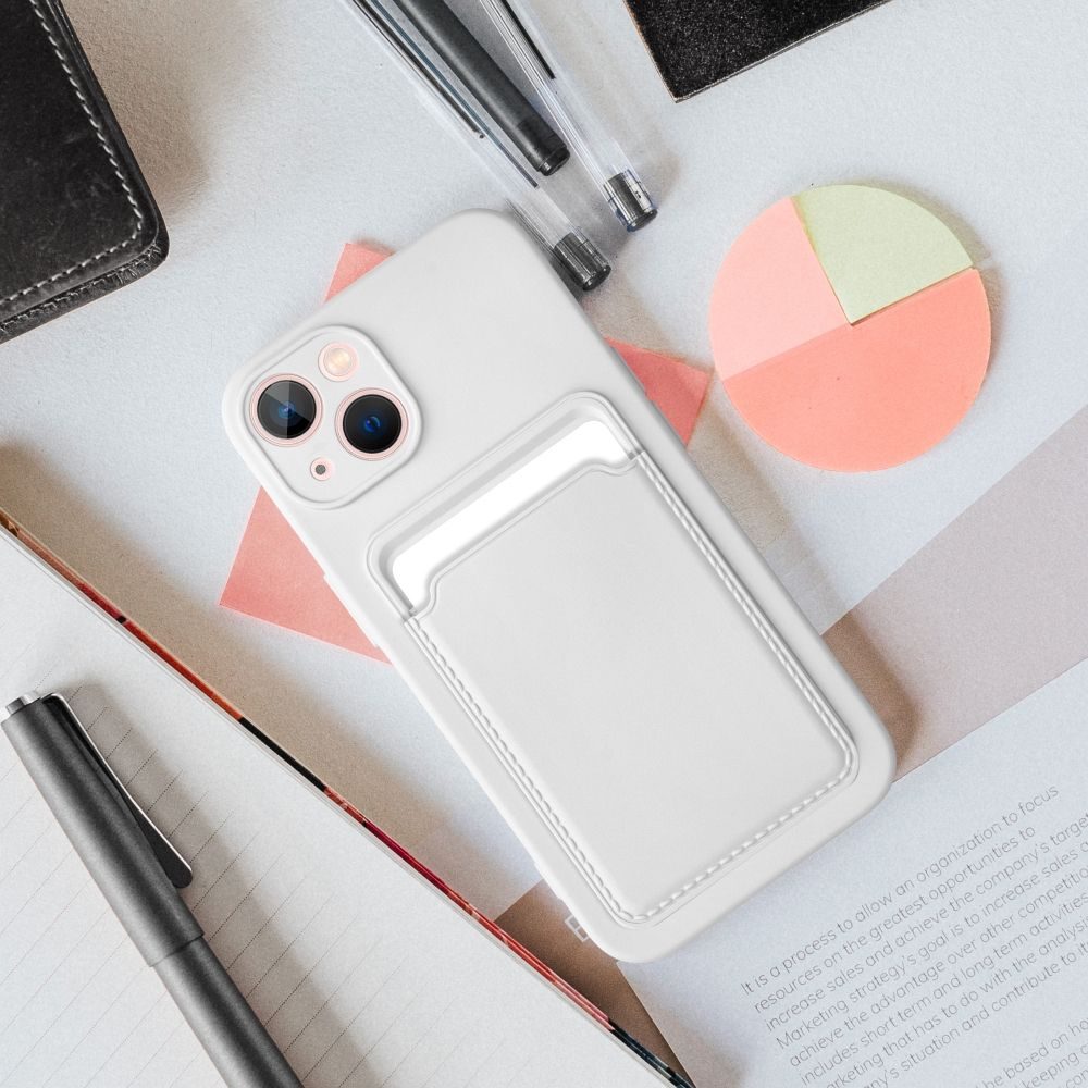 Card Case Obal, Xiaomi Redmi 12 4G, Biely