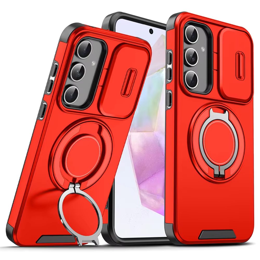 Levně Camslide Stand obal, Samsung Galaxy A26 5G, červený