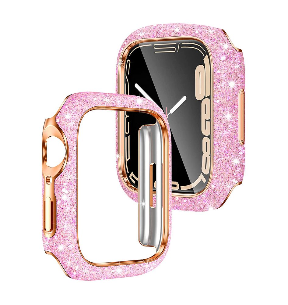 JP Watch case Crystal, Apple Watch 7 / 8 / 9, 41 mm, ružový