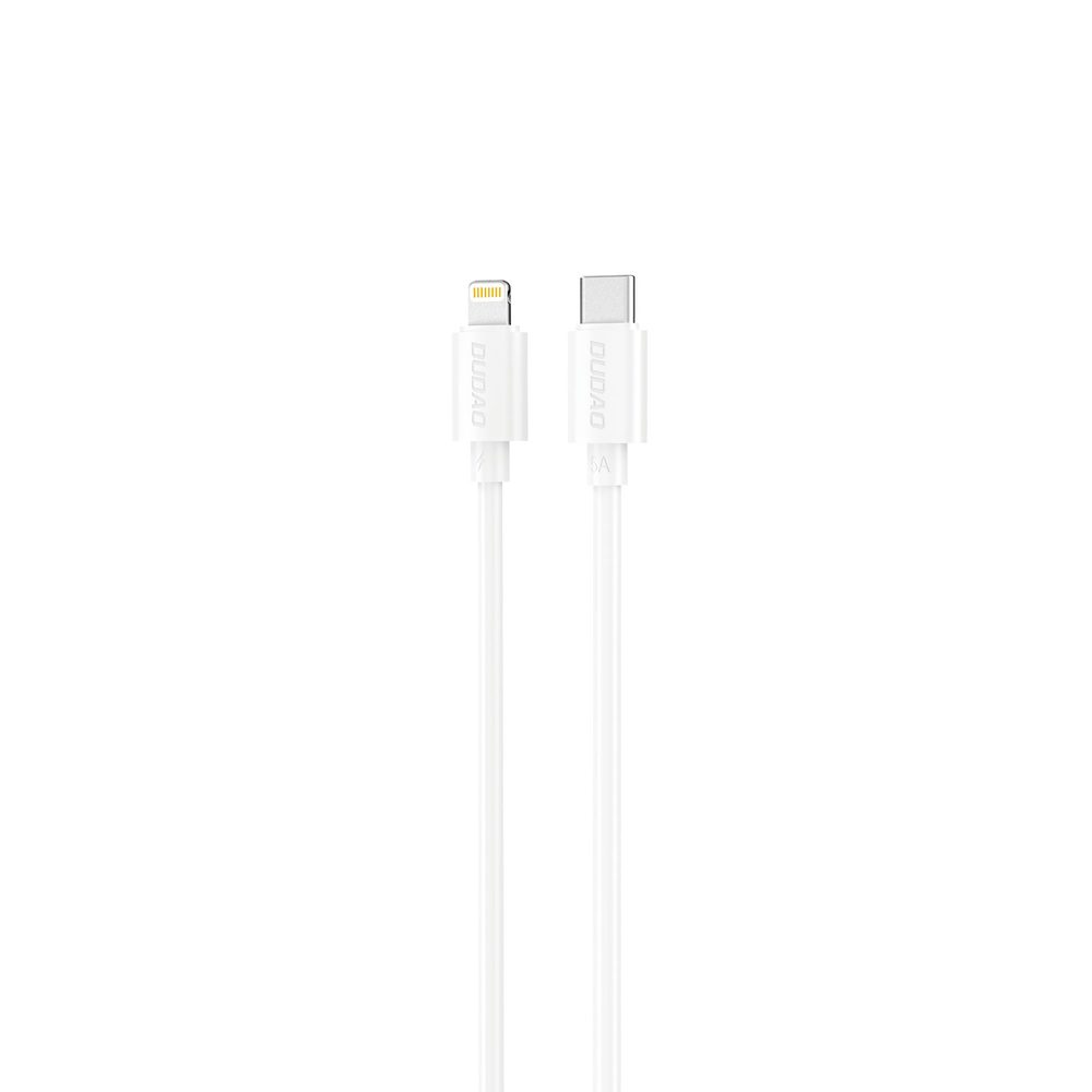 Dudao L4X kábel USB-C - Lightning, 30W, 2 m, biely