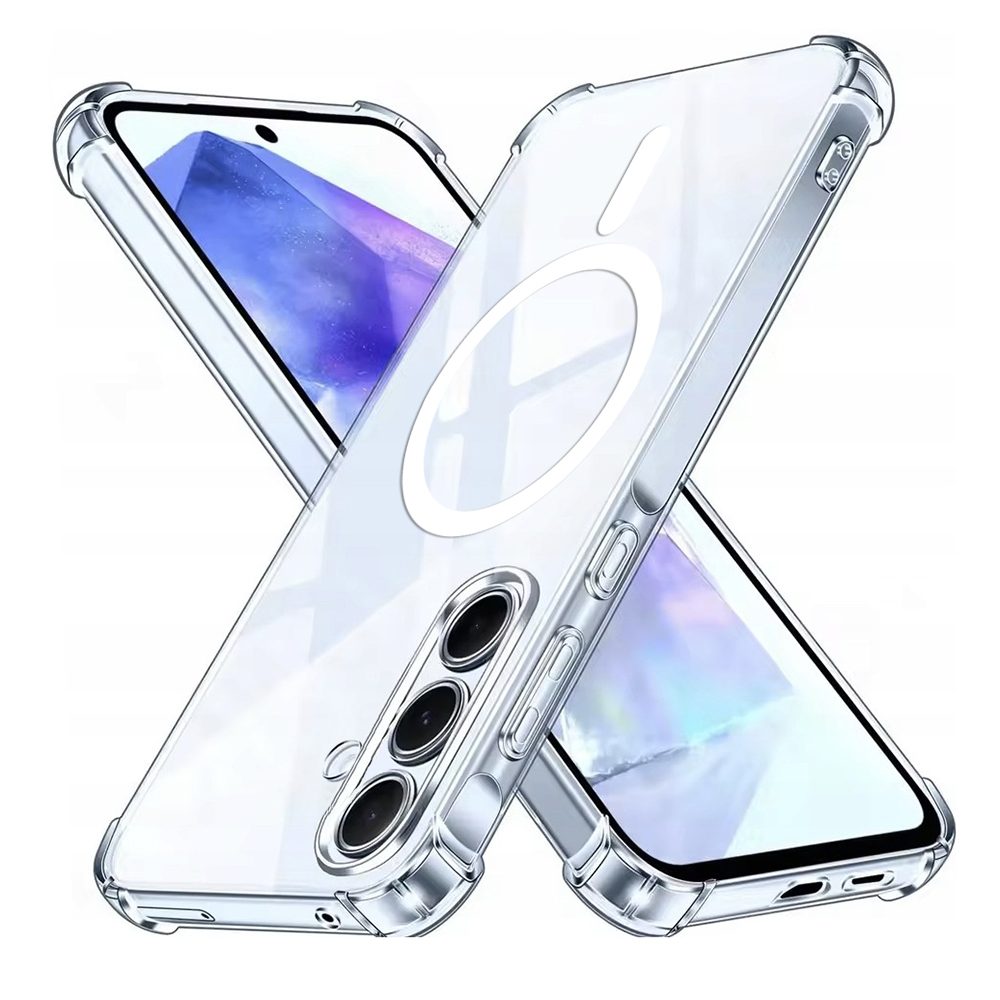 Levně Techsuit Shockproof MagSafe průhledný obal, Samsung Galaxy A55 5G