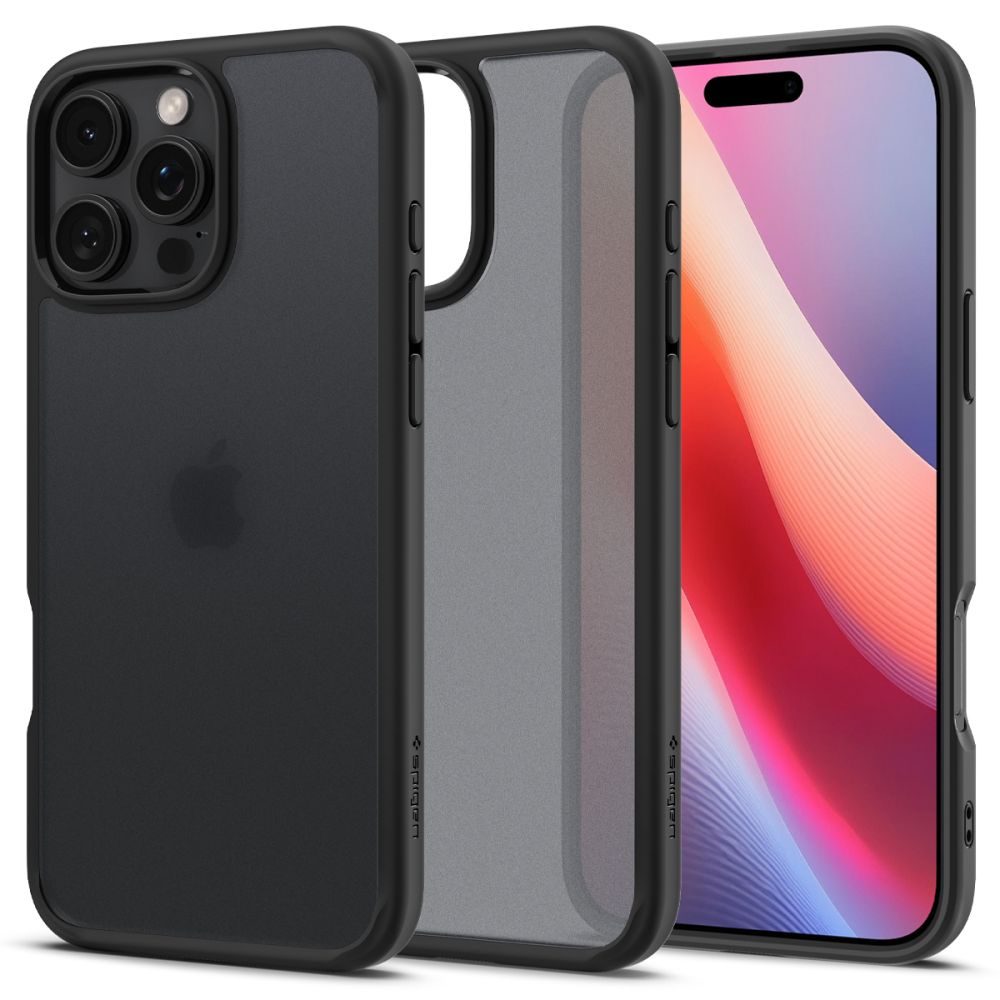 Levně Spigen Ultra hybrid kryt na mobil, iPhone 16 Pro, frost black