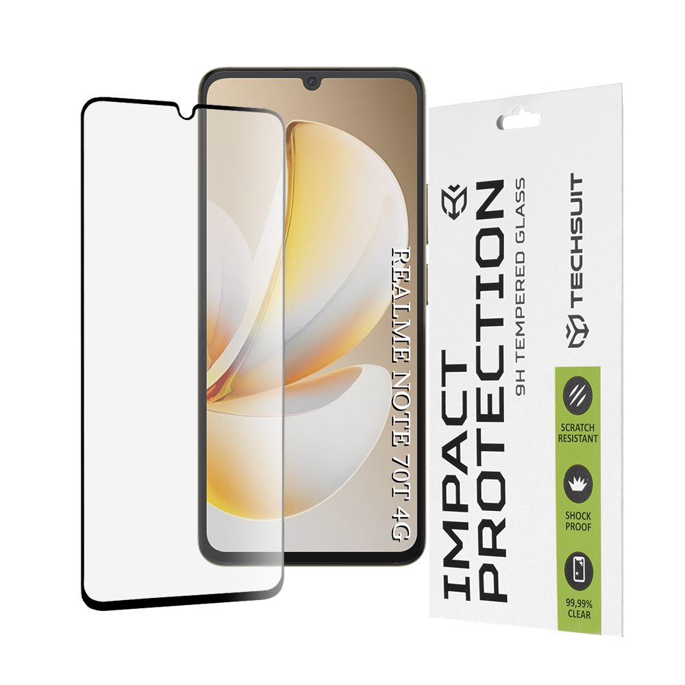 Levně Techsuit 111D Tvrzené sklo, Realme Note 70T, černé