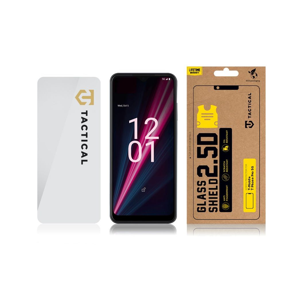 Tactical Glass Shield 2.5D Sklo Pro T-Mobile T Phone Pro 5G, Průhledné