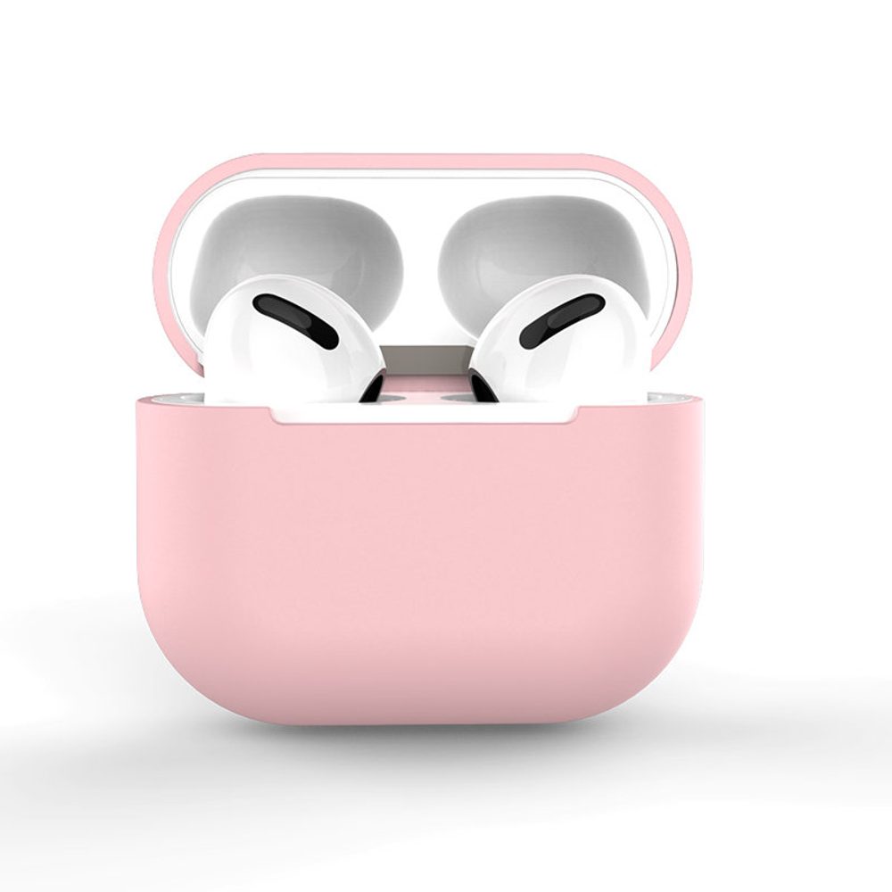 Silikonové měkké pouzdro na AirPods 3, růžové (pouzdro C)