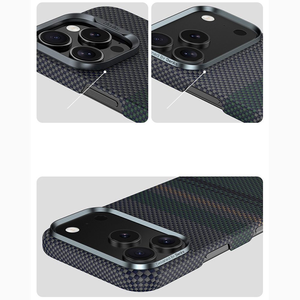 Benks Magnetic Armor Air Aurora Kevlar obal, iPhone 17 Pro Max