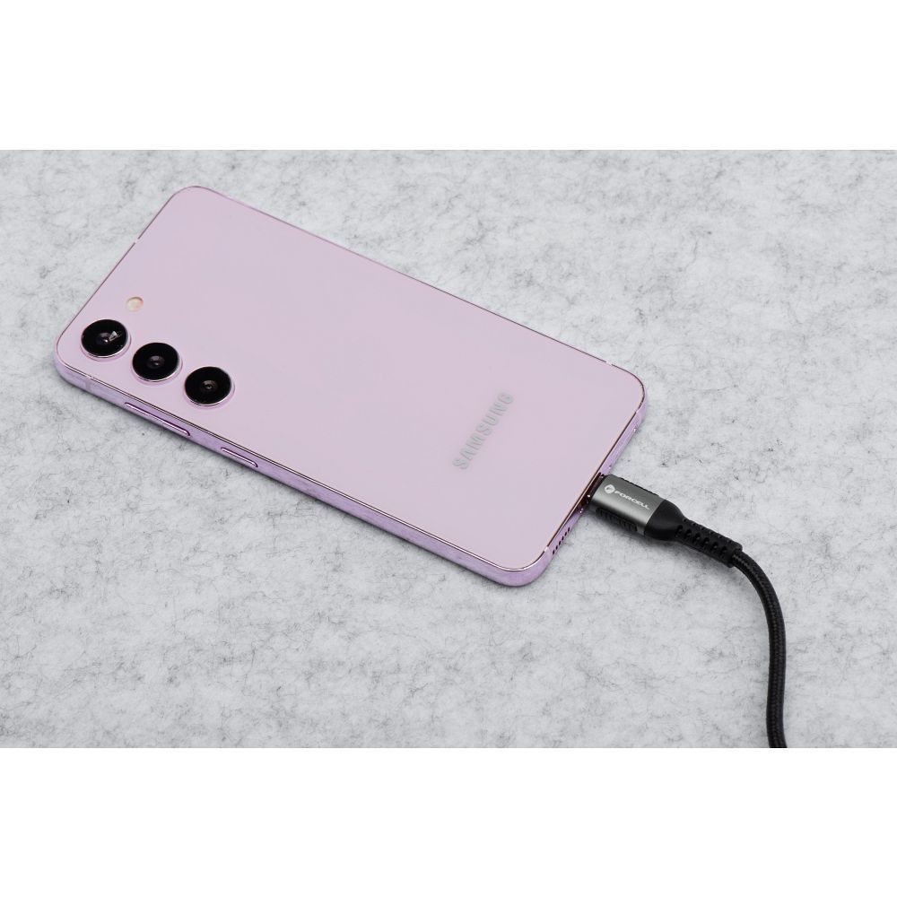 Forcell F-Energy kábel USB A - USB-C, QC4.0, 3A, 66W, 0,25 m, čierny