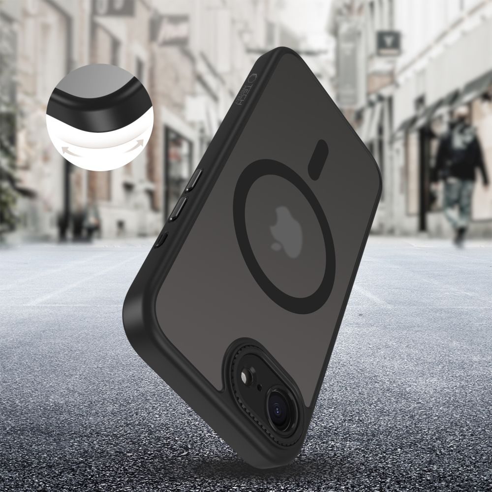 Tech-Protect MagCam MagSafe, iPhone 16e / 17e, čierny matný