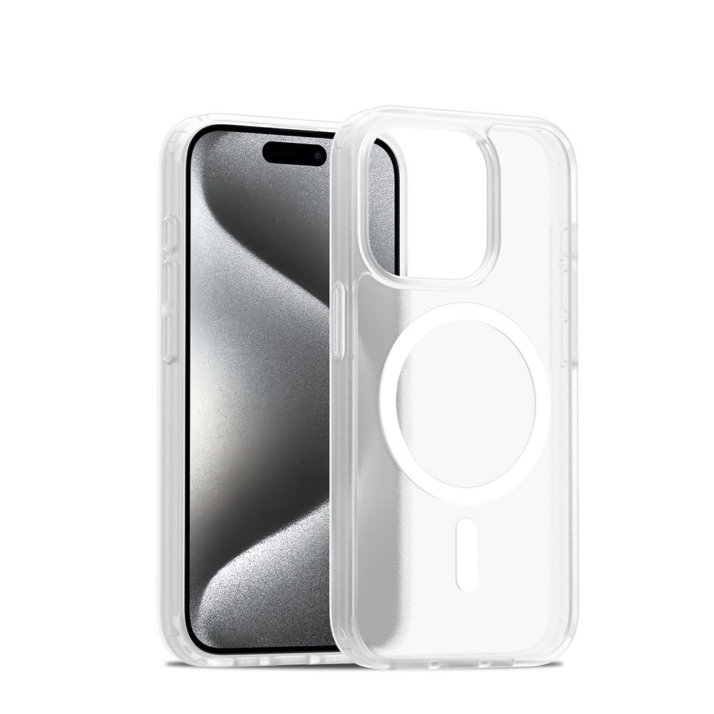 JP MagFit Colour MagSafe tok N52 mágnessel, iPhone 15 Pro, fehér