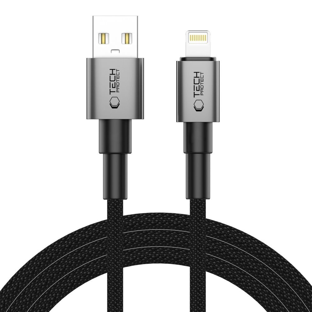 Tech-Protect UltraBoost DNA Lightning kábel, 15W/2.4A, 2m, szürke