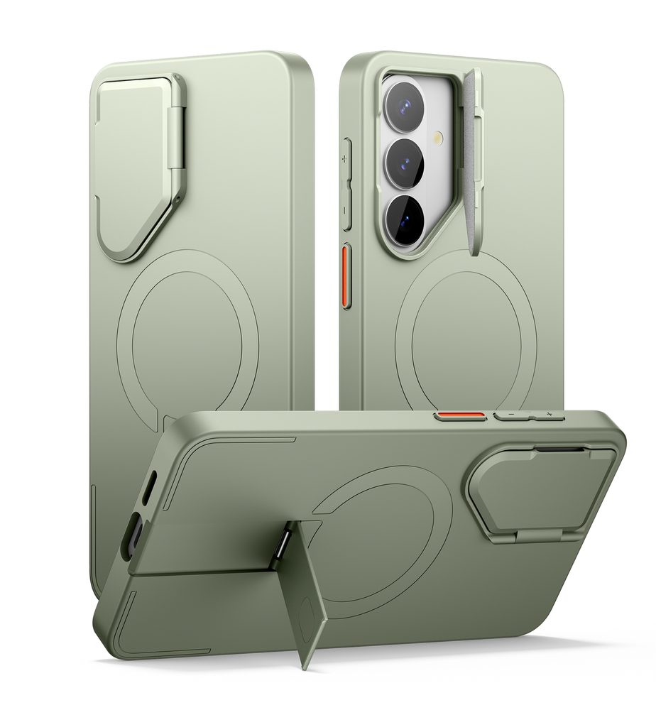 Levně Suritch MagSafe Kickstand Camprotector obal Samsung Galaxy S26, zelený