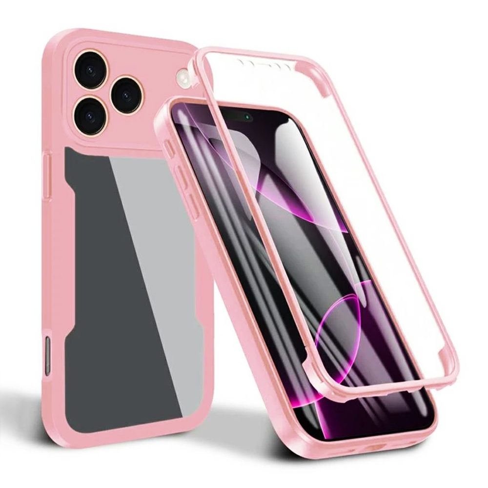 Techsuit ColorVerse 360, iPhone 17 Pro, růžový