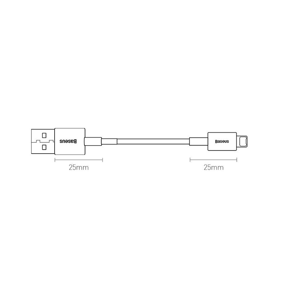 Baseus Superior USB - Lightning, 2 M, črn (CALYS-C01)