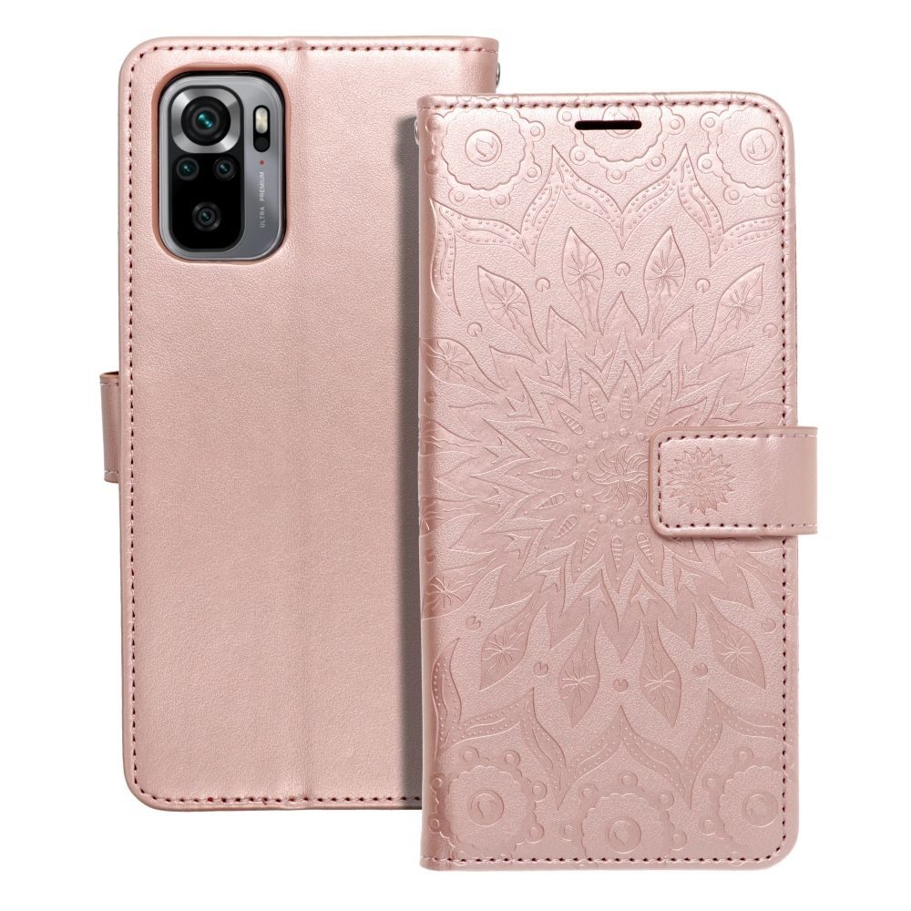 Levně Mezzo pouzdro, Xiaomi Redmi Note 10 / 10S, vzor 2, rosegold