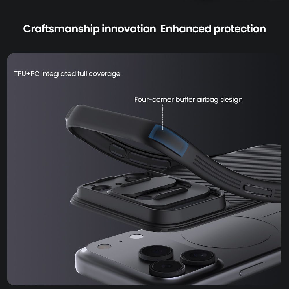 Nillkin Camshield Pro Magnetic, iPhone 17 Pro, čierny