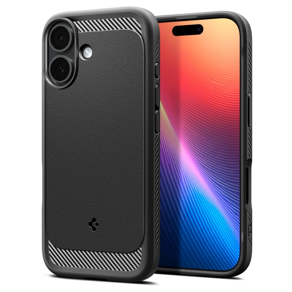 Spigen Rugged Armor MagSafe, iPhone 17, negru