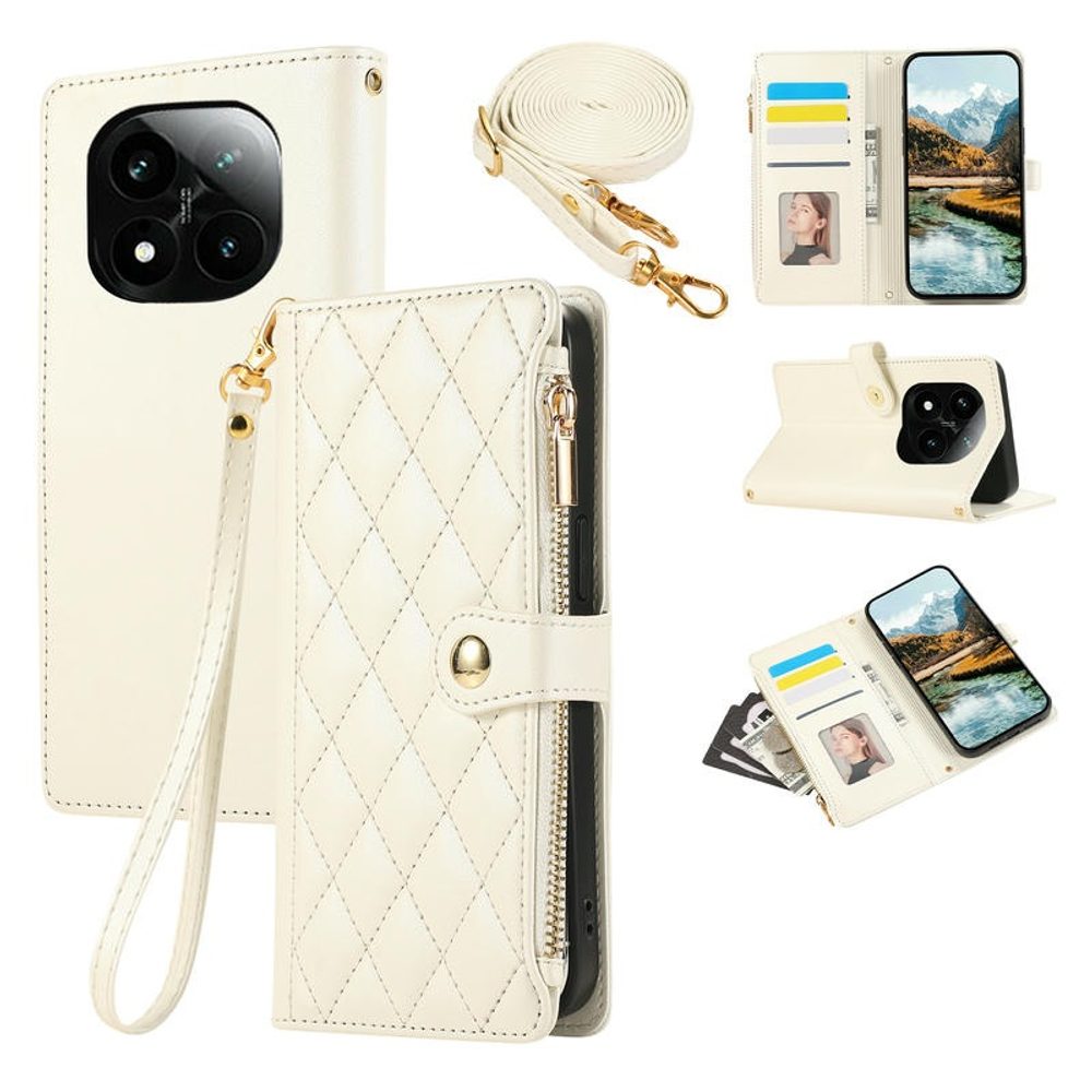Levně Glamour pouzdro, Xiaomi Redmi Note 14 Pro 4G, bílé