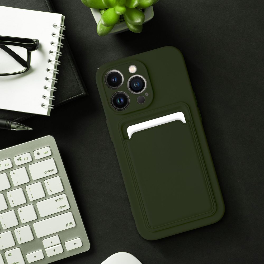 Husă Card Case, Xiaomi Redmi 12C, Verde