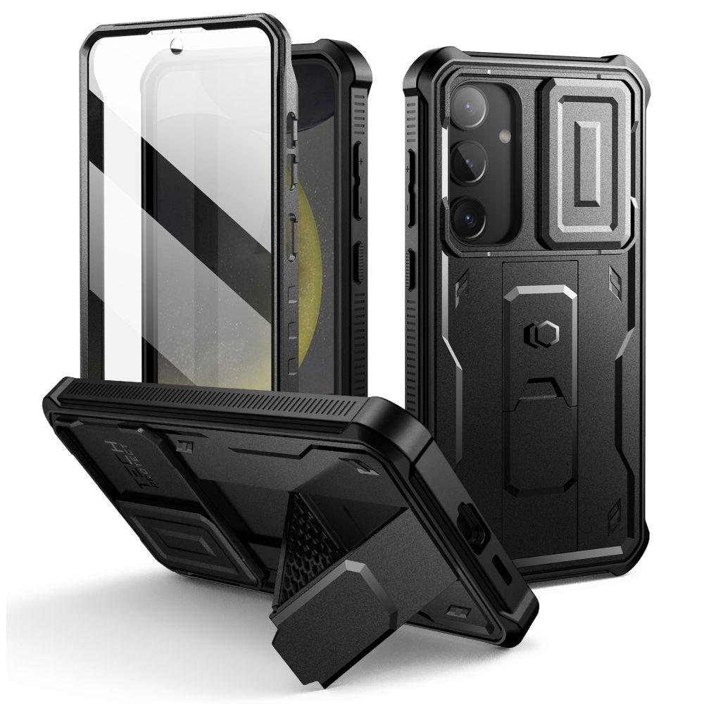 Tech-Protect Kevlar Cam+ Tok, Samsung Galaxy S24+ Plus, Fekete